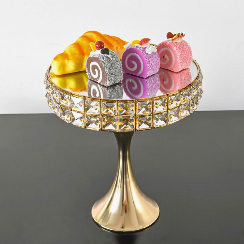 Soporte para Torta de 30CM C/ Diamantes y Espejo Soporte para Torta de 30CM C/ Diamantes y Espejo