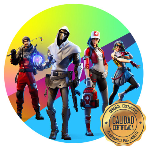 Lámina Fortnite Colores Red.