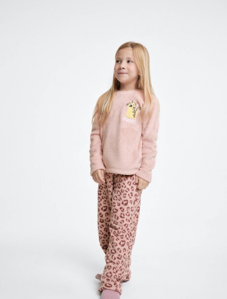 PIJAMA INFANTIL ESTAMPADO ROSA