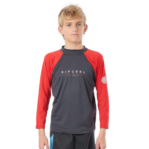 Lycra Rip Curl BOYS SHOCKWAVES UV - Rojo Lycra Rip Curl BOYS SHOCKWAVES UV - Rojo