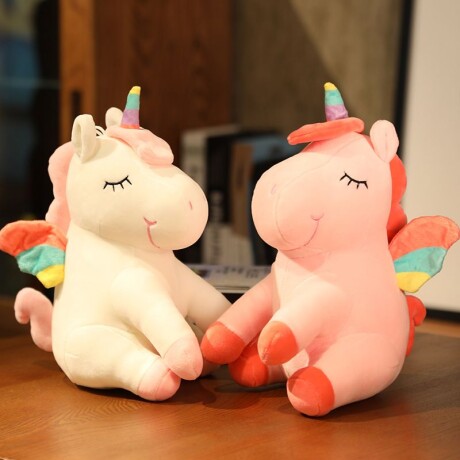 Peluche Unicornio Blanco Algodón Alto 30cm Peluche Unicornio Blanco Algodón Alto 30cm