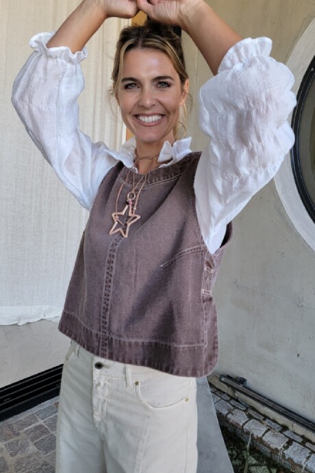 Chaleco Cadaqués Denim Tostado