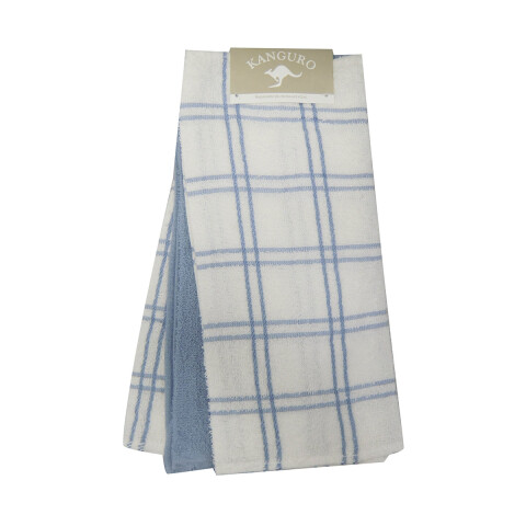 Pack x 3 Repasadores Kanguro 32 x 56 cm CELESTE