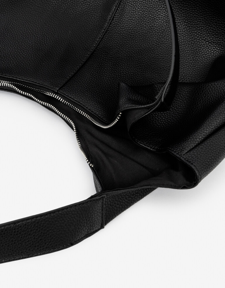 Saca Moda Cartera Con Doble Asa - Negro