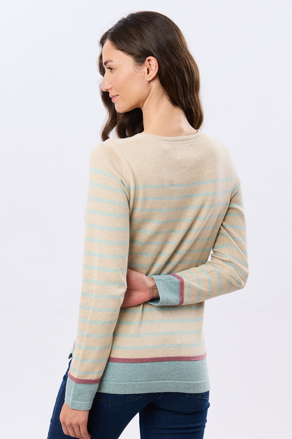 BUZO TEJIDO RAYADO Beige