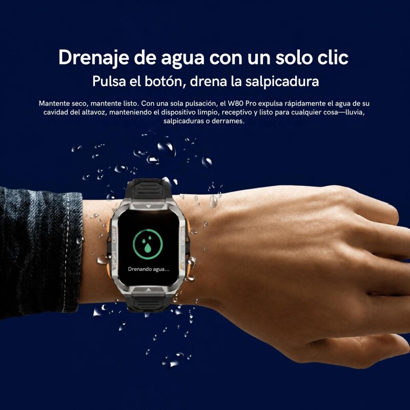Reloj Inteligente Smartwatch Blackview W80 PRO Negro