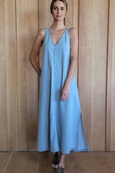 Vestido Laguna Denim Celeste