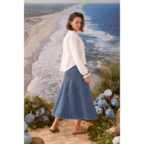 FALDA POMELA DENIM Azul