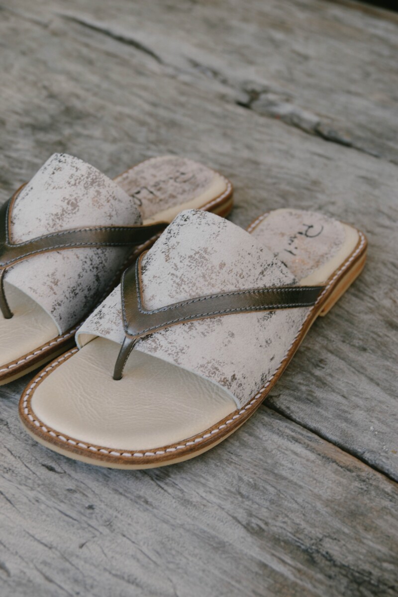 Sandalias Roma Plata 