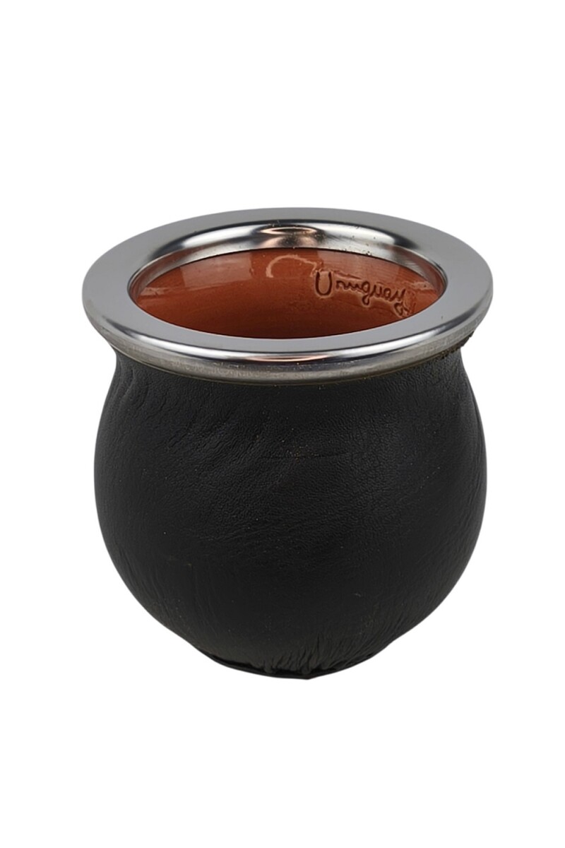Mate ceramica forrado chico Negro