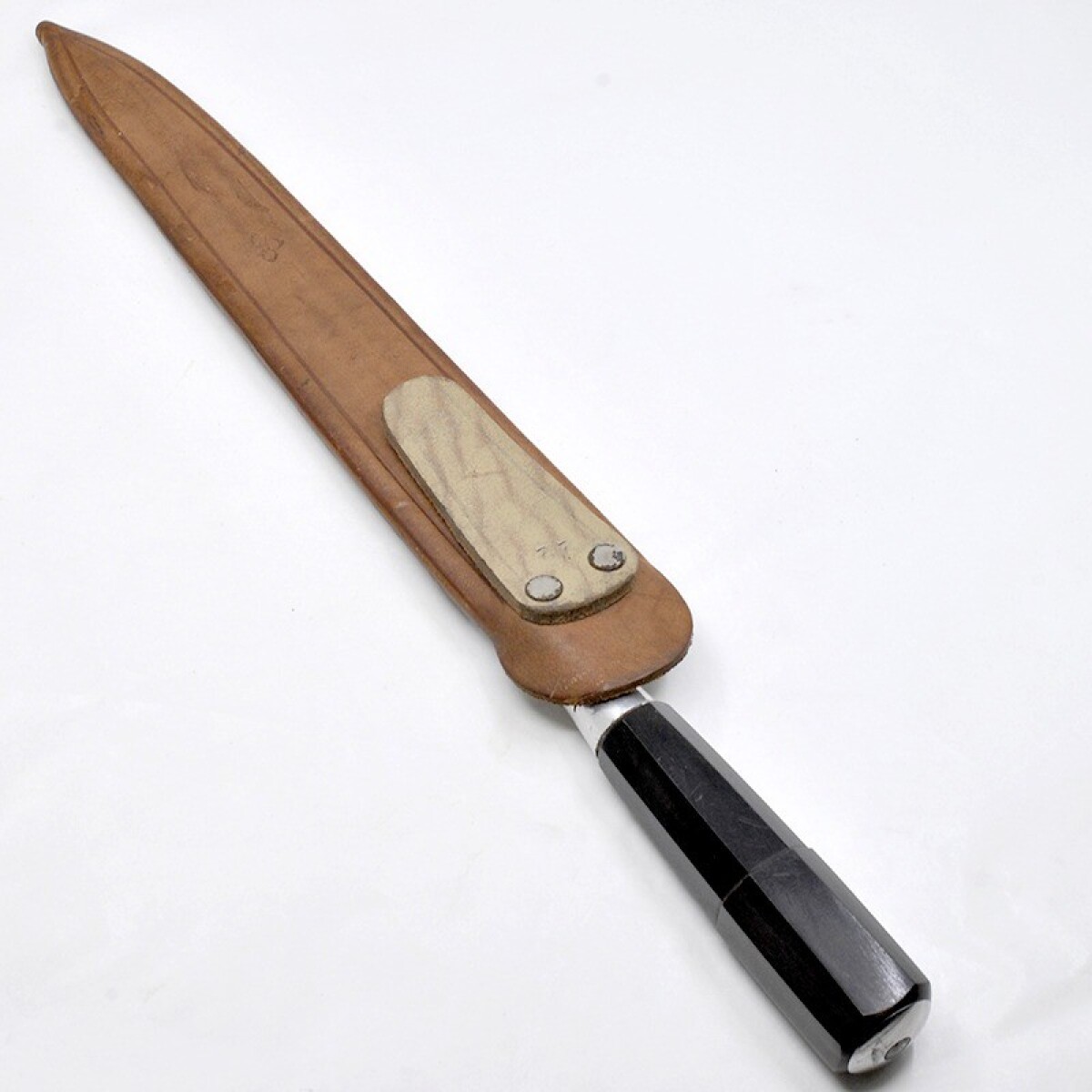 Cuchillo Antiguo Cabo Asta, Hoja Jinete 