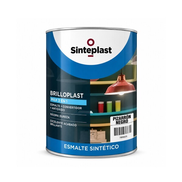 ESMALTE PIZARRON NEGRO 1 LT SINTEPLAST Esmalte Pizarron Negro 1 Lt Sinteplast