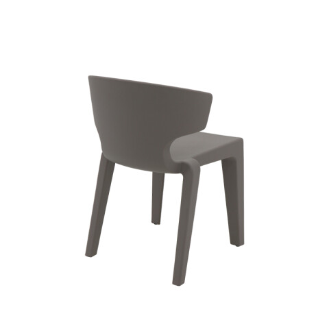 Silla apilable símil cemento "MARYLIN" -TRAMONTINA TD0562