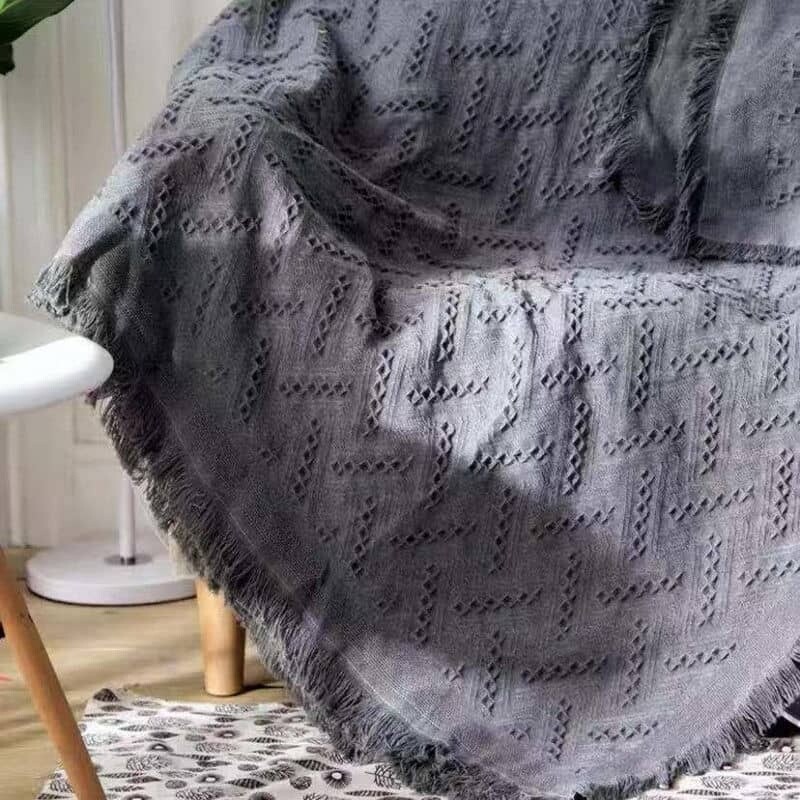 Manta para Sillon y Cama 90x150 cm gris