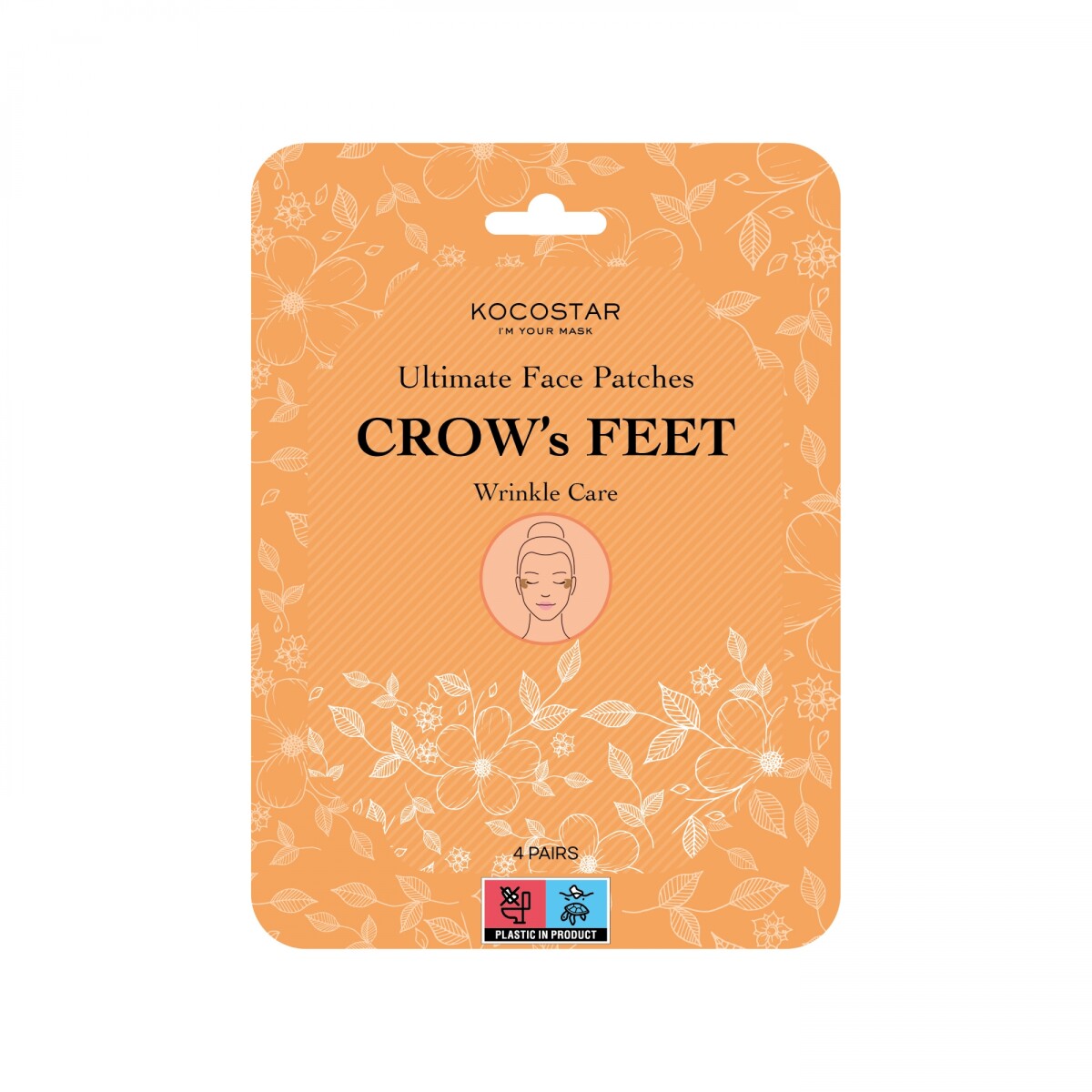 ULTIMATE FACE PATCHES CROWS FEET - Parches de hidrogel para las líneas cantales laterales o "patas de gallo" 