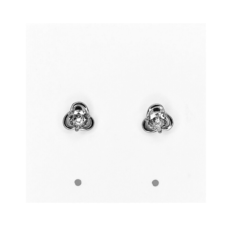 CARAVANA PLATA PUNTO DE LUZ EN FLOR CIRCONIA 81919 L2d11263.1-c-x3