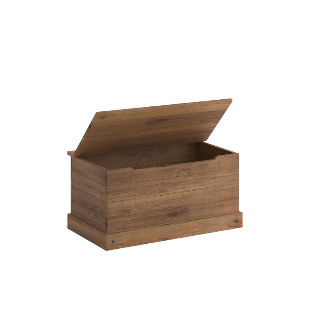 Baul - Pie De Cama - Living - Linea Mexicana Madera Maciza Oscuro