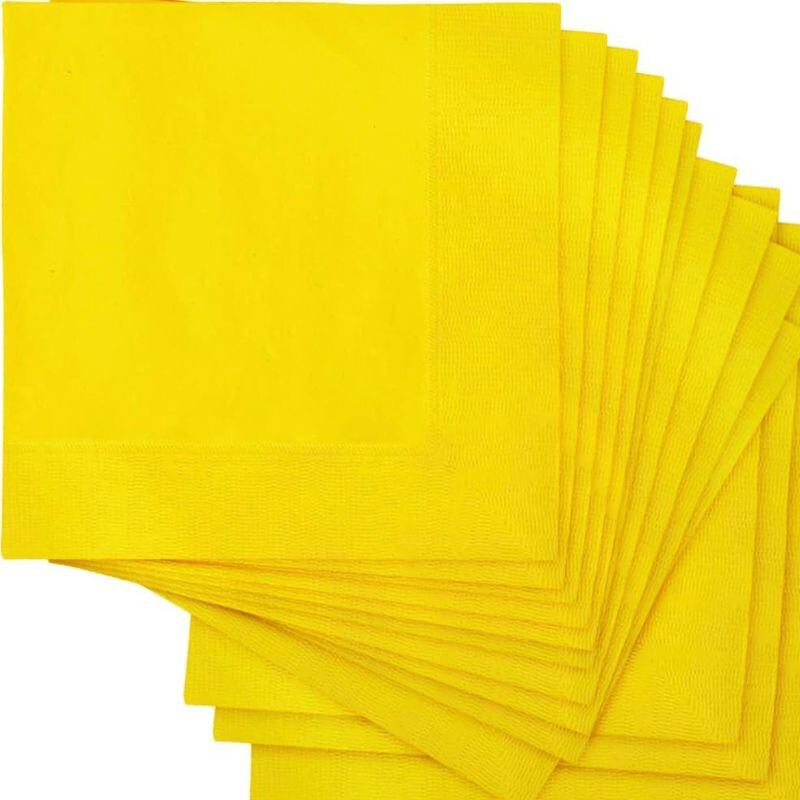 Servilleta Descartable Fessta Lisa x20 Und Amarillo