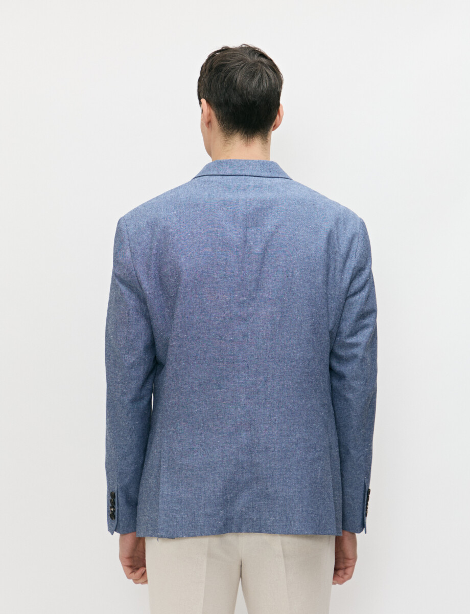 110612 SACO LINO THAI Azul Piedra