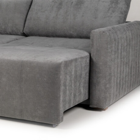 Sofá Cama Noronha - Tela Microfibra TC1011 (Grafito)