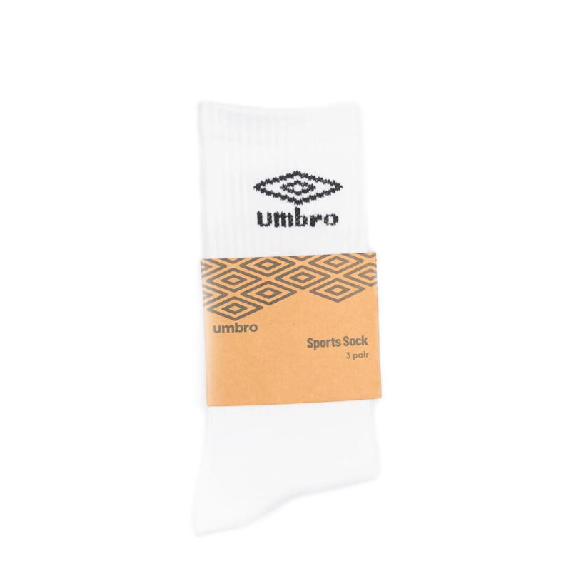 Medias Umbro Sport Pack X3 Masculino Blanco