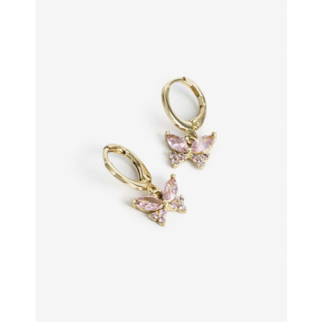 Aros Argollas Cubic zirconia Dorado