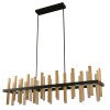 COLGANTE LED BARANDA 1L 90W 3000K NEGRO COLGANTE LED BARANDA 1L 90W 3000K NEGRO