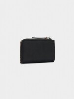Monedero De Efecto Nylon negro