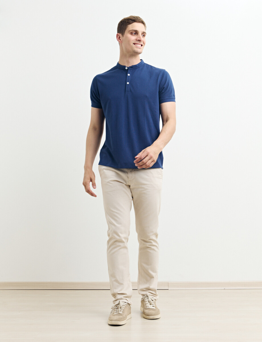 520750 REMERA HARRINGTON LABEL Azul