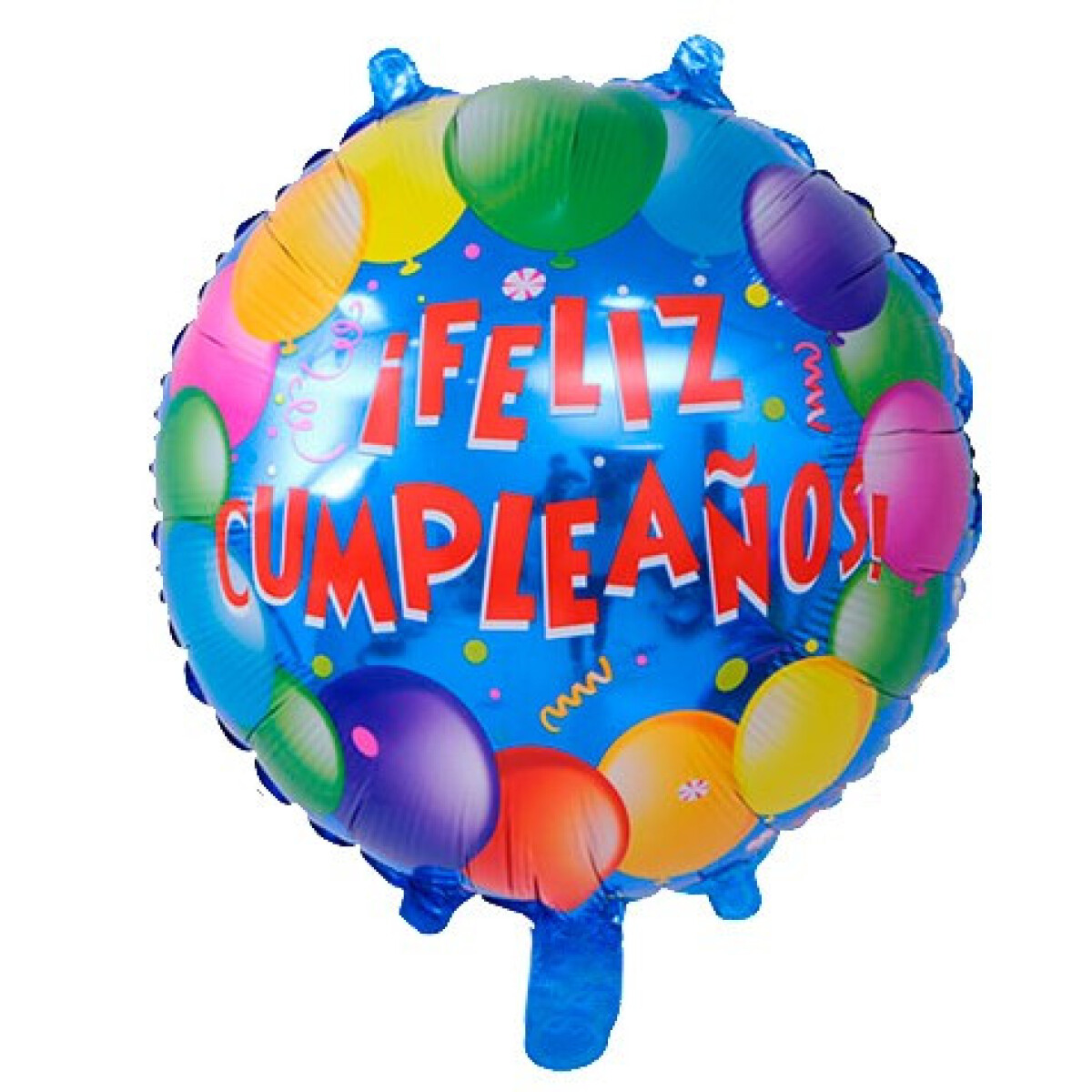 Globo metalizado grande Feliz cumpleaños con globos 