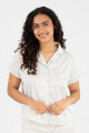 Pijama happy ruffle Marfil