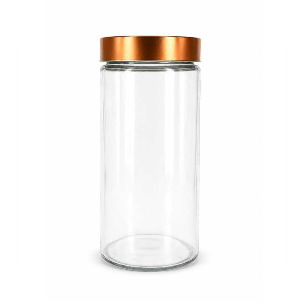 Frasco tapa color bronce 2 L 11x11x27 cm Frasco tapa color bronce 2 L 11x11x27 cm