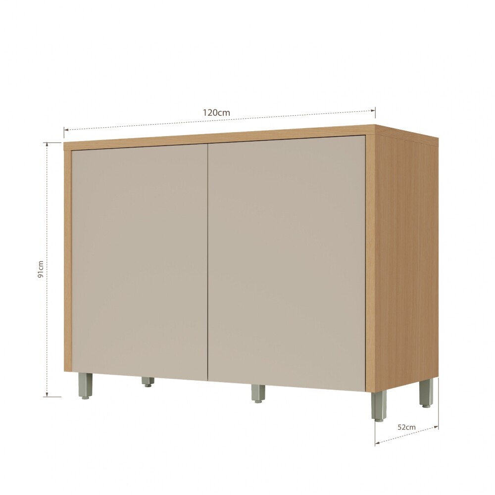 Bajo Mesada 2 Puertas Condessa Marron/Gris Bajo Mesada 2 Puertas Condessa Marron/Gris