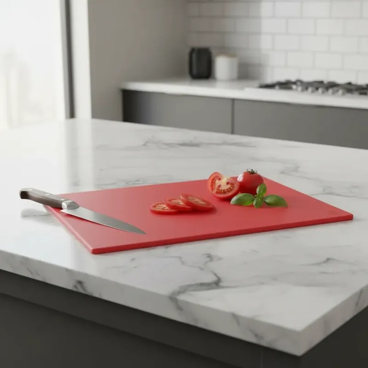 Tabla de picar en polipropileno Roja - F/CBRD-1824 