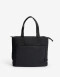 Shopper Nylon Shopper Con Doble Asa De Hombro. - Negro