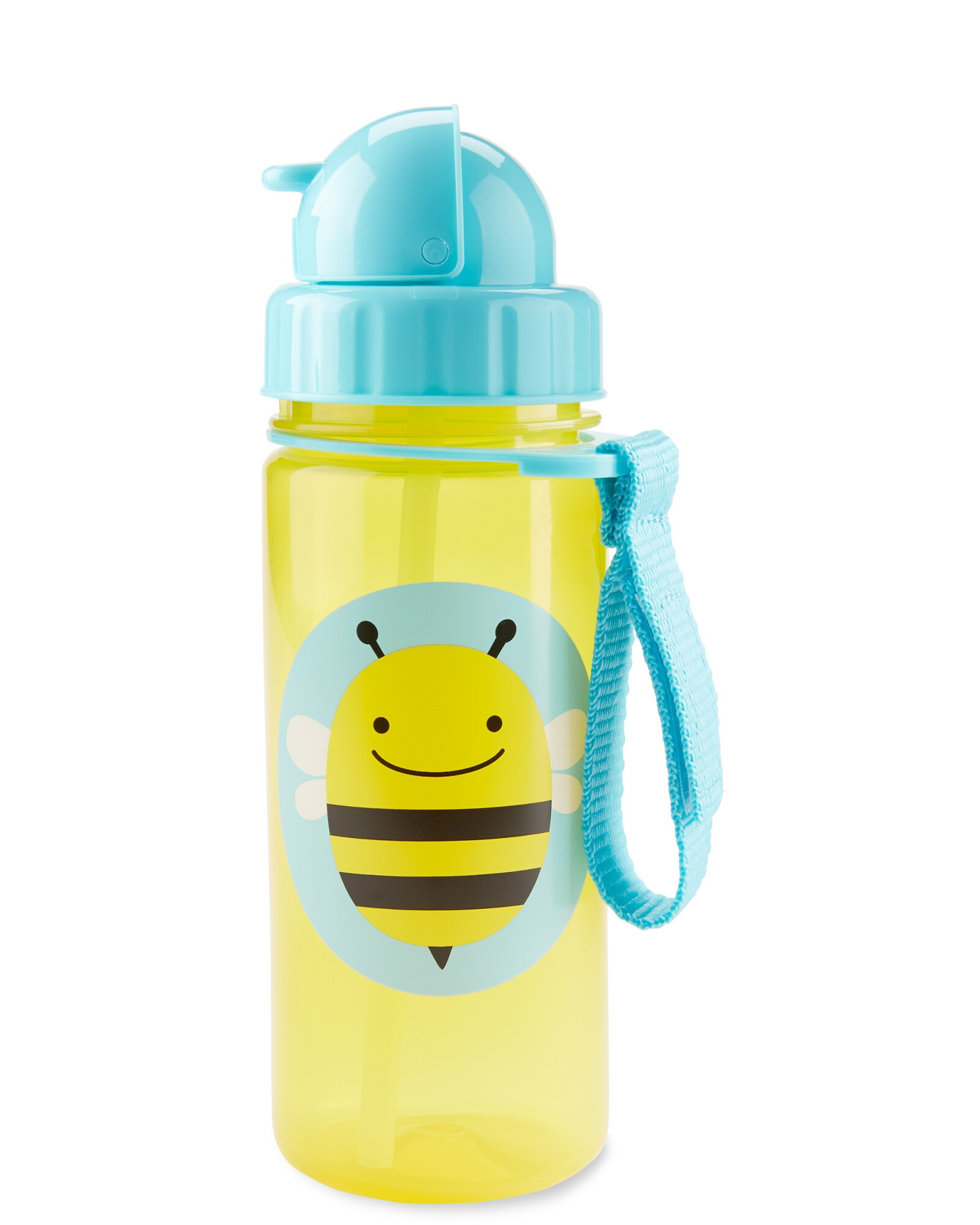 Botella con sorbito, diseño abeja Sin color