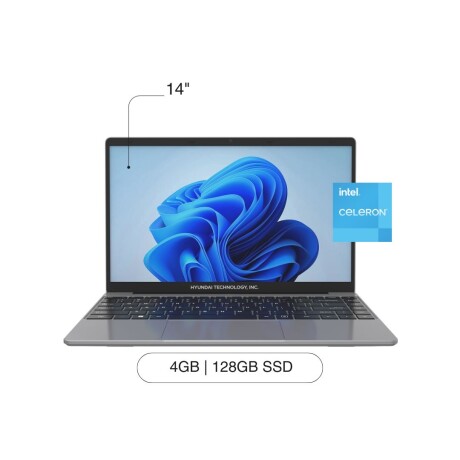 Notebook HYUNDAI Hybook 14' HD 128GB / 4GB RAM Celeron N4020 W11 Notebook HYUNDAI Hybook 14' HD 128GB / 4GB RAM Celeron N4020 W11