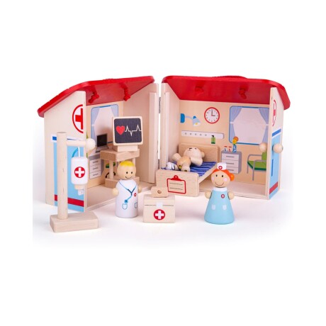 Set valija juego en madera Bigjigs Mini Hospital Set valija juego en madera Bigjigs Mini Hospital