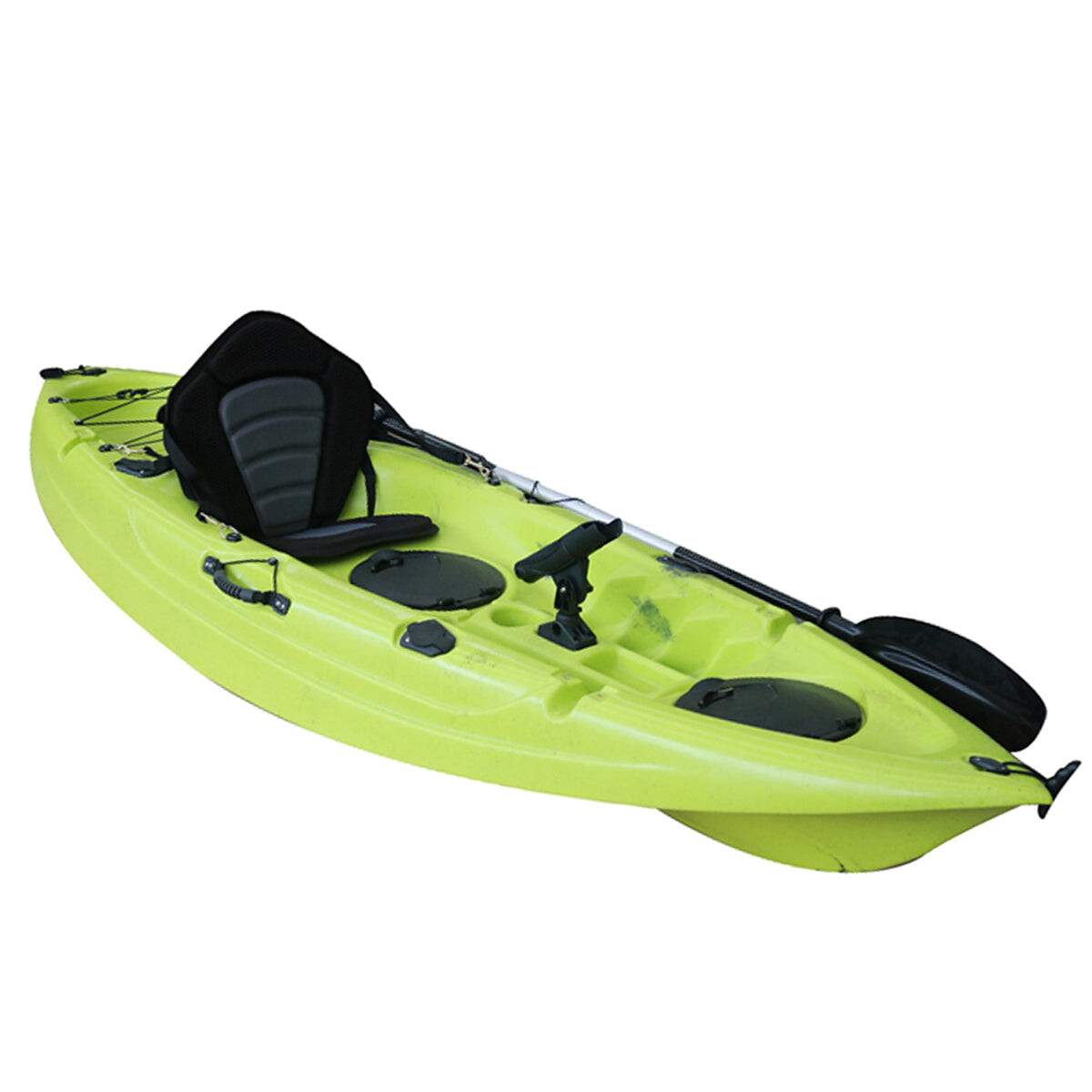 Bote Kayak Piraña Coast Lango Profesional + Asiento + Remo - Lango Verde Oscuro 
