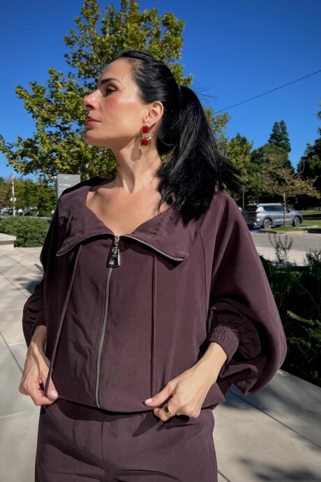 Chaqueta manga larga Marieta Marrón