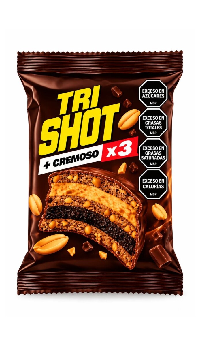 ALFAJOR MILKA (10) TRI SHOT CREMOSA X 3 DISPLAY X12 