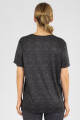 T shirt boxy Negro