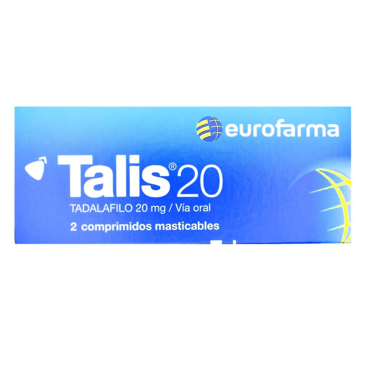 Talis 20mg x 2 comprimidos masticables 