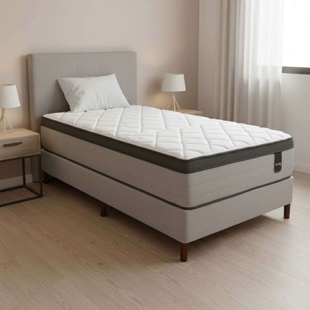 SOMMIER - DE RESORTES VELVET A 1 PLAZA 