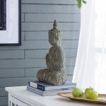 BUDA SENTADO DECORATIVO 33x17x43CM BUDA SENTADO DECORATIVO 33x17x43CM