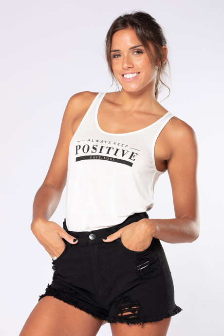 MUSCULOSA KEEP REV Crudo