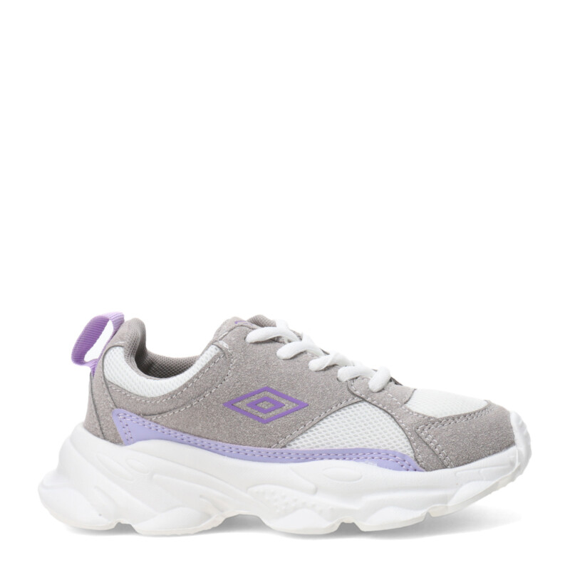 Championes de Niña Umbro Flit Gris - Violeta