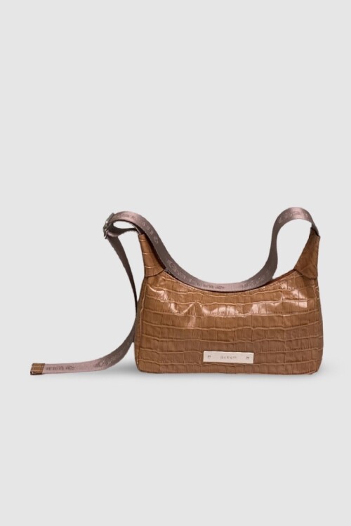 cartera Noa Croco Camel