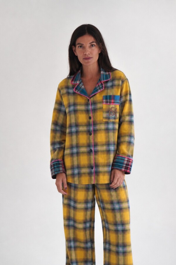 Sleepwalker Pijama Woman Amarillo / Verde