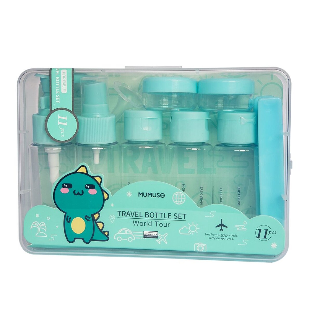CONJUNTO DE BOTELLAS DE VIAJE MUNDIAL (11PCS) 